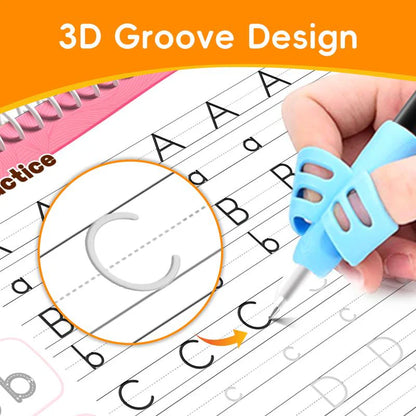 HEIZUNE™ 6 Reusable Grooved Handwriting Workbook for Kids