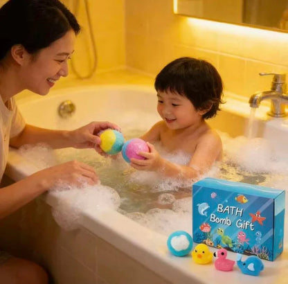 Heizune™ Kids Bath Bombs with Hidden Surprise Toys – 12 Pack Fun Set