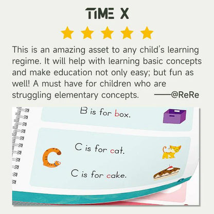 HEIZUNE™ 6 Reusable Grooved Handwriting Workbook for Kids