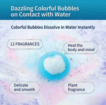 Heizune™ Kids Bath Bombs with Hidden Surprise Toys – 12 Pack Fun Set
