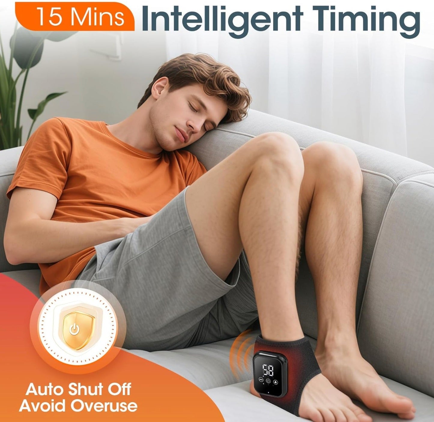 Heizune™ Heel Pad with Heat & Vibration