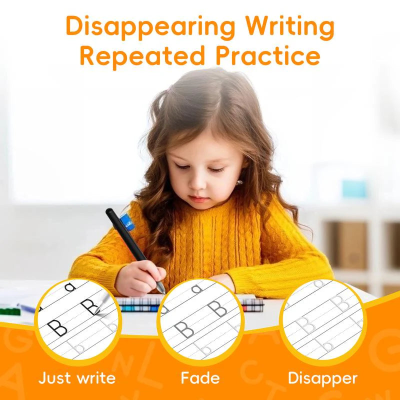 HEIZUNE™ 6 Reusable Grooved Handwriting Workbook for Kids