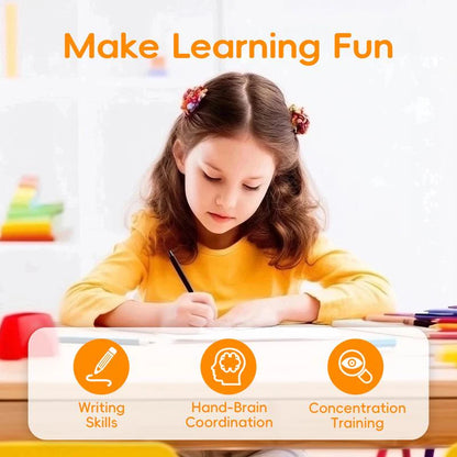 HEIZUNE™ 6 Reusable Grooved Handwriting Workbook for Kids
