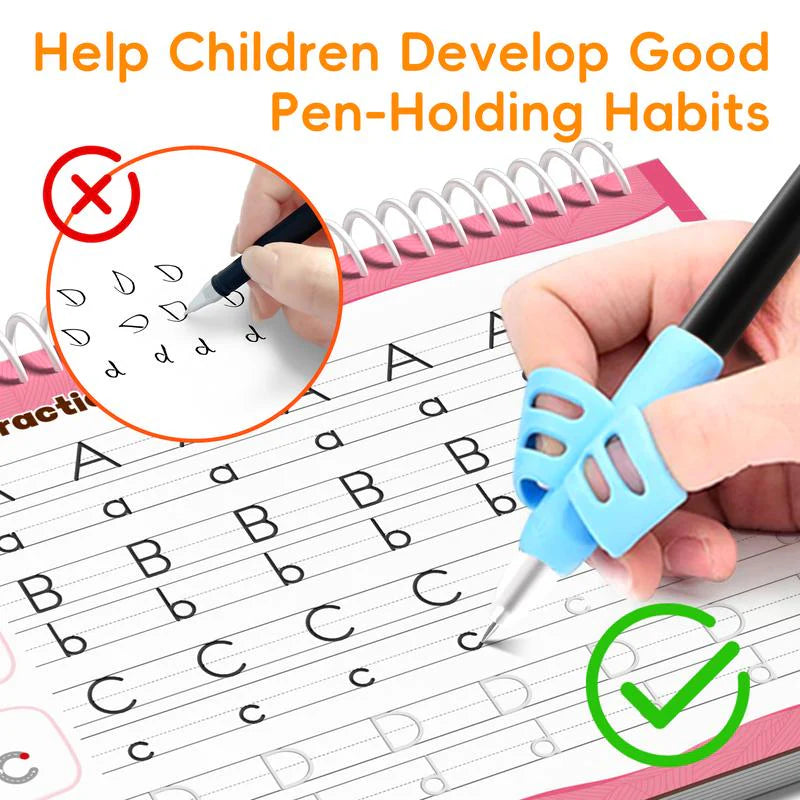 HEIZUNE™ 6 Reusable Grooved Handwriting Workbook for Kids